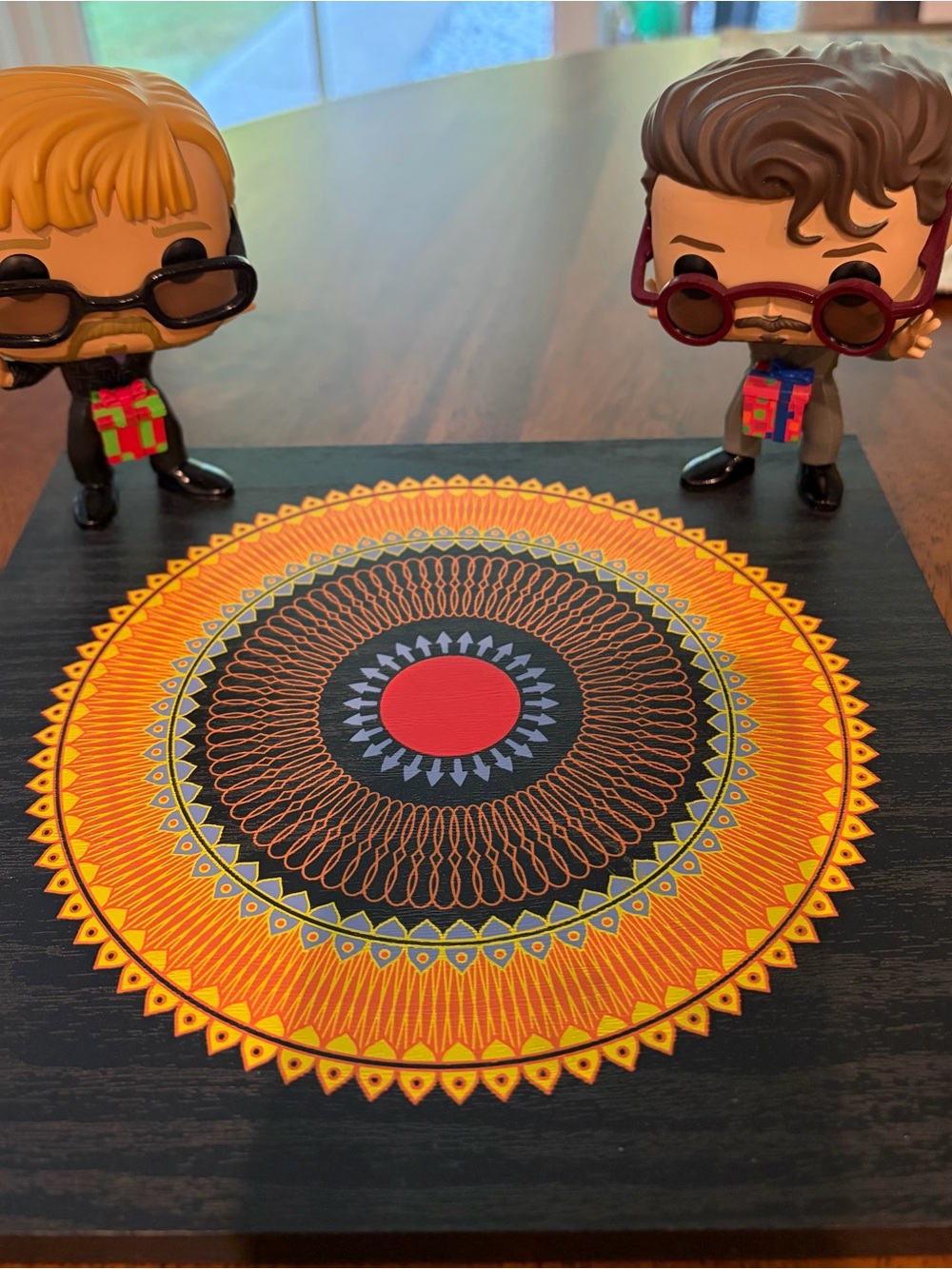 Funko Iconic SNL Skit “D” In a Box Upcycled on Mandala theme lid 🎁 IYKYK